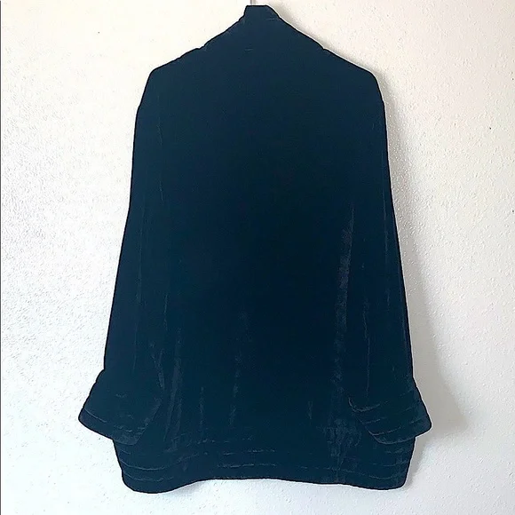 CITRON Santa Monica Collection 100% Silk Open Coat Size Medium - Picture 9 of 16